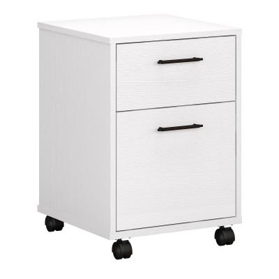 China Factory Price Modern Side Cabinet Storage Cabinet 2 Wooden Drawers With Wheels For Bedroom Living Room Movable Home Furniture for sale