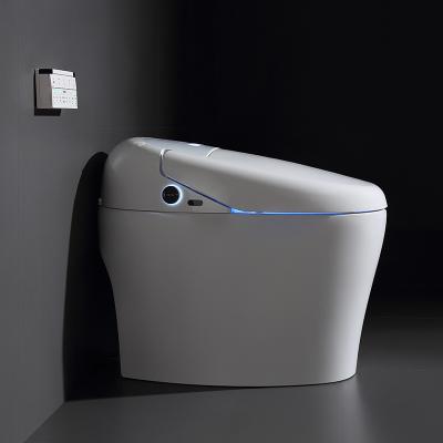 China Automatic Operation European Style Bathroom Smart Toilet Luxury Round Integrated Ceramic Toilet for sale