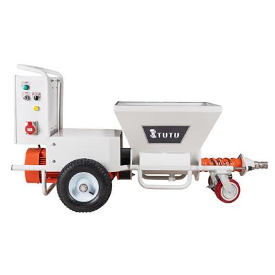 China Plaster Construction TUTU Exterior Wall Plaster Machine Automatic Wall Mortar Cement Spray Plaster Machine for Building for sale