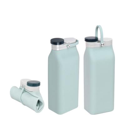 China Sustainable Collapsible silicone water bottle folding cup portable outdoor eco-friendly for sale