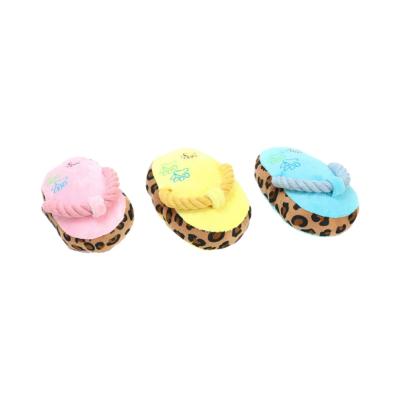 China Stocked Wholesale Custom Pet Toys Durable Bite Resistant Interactive Slipper Cotton Knot Dog Chew Toys ODM/OEM for sale