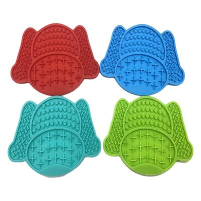 China Stocked Wholesale Silicone Dog Sniffing Mat Waterproof Slow Feeding Anti Slip Smell Training Sniffing Mat For Pet for sale