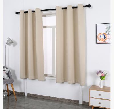 China Blackout 17 Colors Blackout Curtains Home Luxury Triple Weave Solid 100% Polyester Curtains For Living Room Blackout for sale