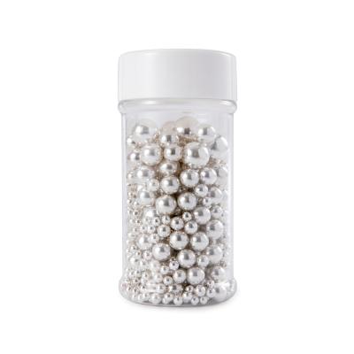 China Wholesale Party Baking Supplies 85g Silver Mixed Sized Cake Decoration Baking Tools Sprinkles Sugar Pearl for sale