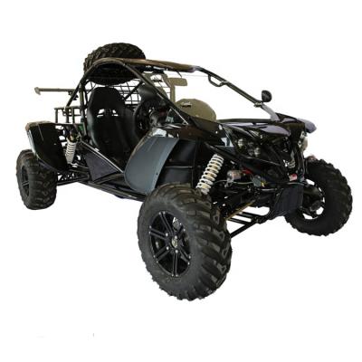 China 1500cc Go Kart 4x4 Drive Upgrade Buggy With Integrated Air Shock Absorber Black Alloy Skirts Rear Spoiler 205/70 R14 for sale