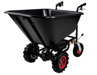 China Dump Garden Wagon CE 350W Dump Truck Quadrocycle ELECTRIC 4WHEELS WHEELBARROW / 160L Electric Garbage Wagon Garbage Truck with Bucket (TKS-HT160E4) for sale