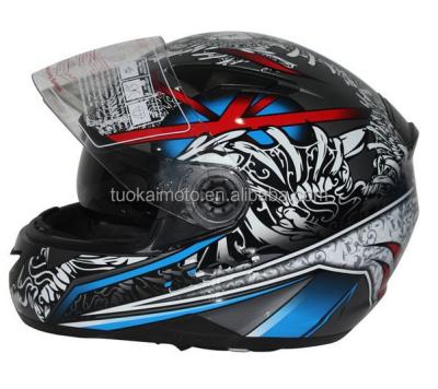 China ABS Sun Visor Double Helmet Full Face EEC UTV Helmet Adult Helmet (TKH-809) for sale