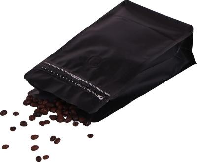 China Factory Price 12oz 340g Aluminum Foil Moisture Proof Plastic Zipper Tie Tin Flat Bottom Stand Up Bags for Coffee and Tea for sale