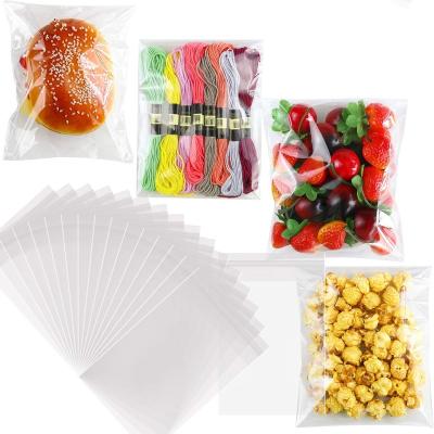 China Disposable High Quality Clear Transparent OPP Poly Plastic Bag With Self Adhesive Sealing Tape Strip for sale