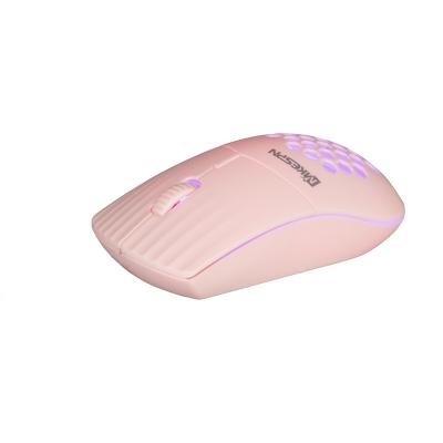 China Portable Rechargeable Wireless Mouse 2.4G Honeycomb Hole RGB Backlit Wireless Mouse for sale