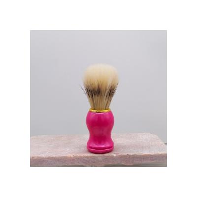 China Customized Colorful High Quality Nylon Bristle Head Handle New Style Shaving Brush Comfortable Plastic Beard Sweep Shaving Brushes for sale