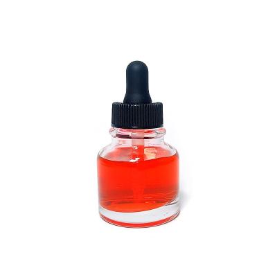 China Factory direct sale 30ml Dropper Fountain Pen Ink Glass Bottle Empty Leakproof Glass Ink Bottle for sale