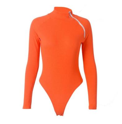 China Color Adjustment Stretch Anti-pilling Bodysuit Seamless Organic Shapewear Sexy Bright Club Suit for sale