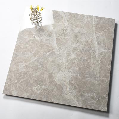 China Full Body Marble Tile 800X800 Industrial Light Luxury Dark Gray Living Room Bathroom Floor Tile for sale