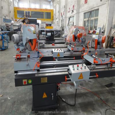 China Two Heads Cutting Saw For Mechanical Plastic Profiles / PVC Doors Windows SJ02-3500 for sale