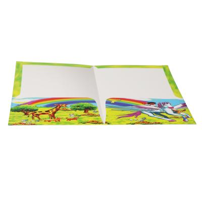 China Eco-friendly Customized Design With Own Logo Printing Paper Folders With Pocket for sale