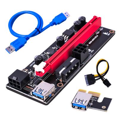 China Newest USB 3.0 PCI-E PCI Riser VER 009S PCB VER009S SATA 15Pin 6 to 1X 4x 8x 16x Pin Power Express Supplement Pcie Upgrade Adapter Card for sale