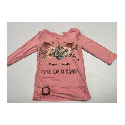 China Girls Breathable Printed Long Sleeves T Shirt Girls Price Promotion Long Sleeve Shirt for sale