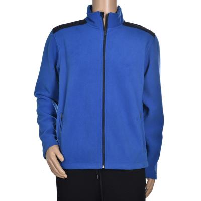 China Viable Winter Custom Design Autumn Outdoor Men Full Front Zipper Pockets Polar Fleece Jacket Stand Collar for sale