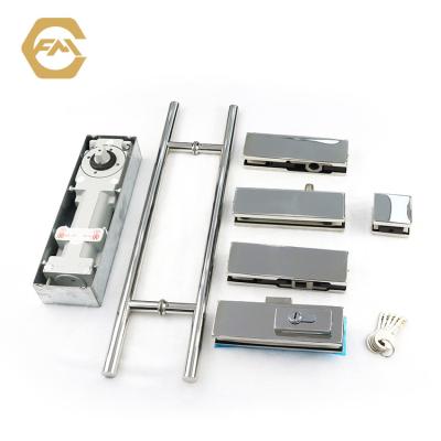 China Modern Hot Selling Stainless Steel Door Hinge Floor Molding Adjustable Glass Fittings Precision Glass Correction Narrower Hydraulic Spring for sale