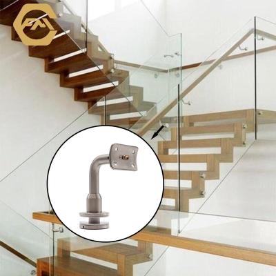 China China wholesale price stainless steel stair railing bracket modern glass pipe fence glass bracket for sale