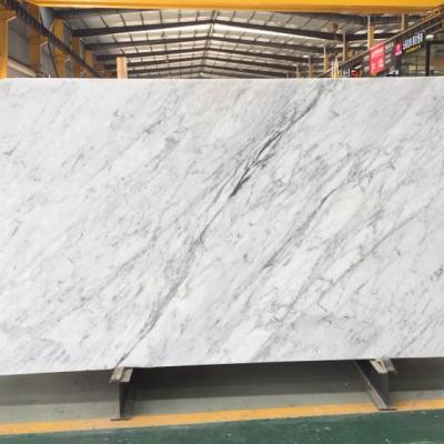 China Italy Carrara Natural Premium White Marble Snow White Marble Texture Slabs Tiles Bath White Marble Tops for sale