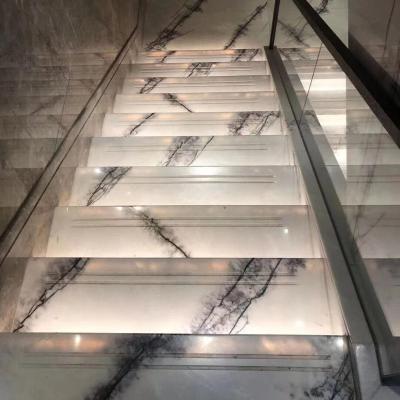 China Natural Hot Sale Black Swan Marble Texture Stone Slabs for Stairs and Wall Tiles for sale