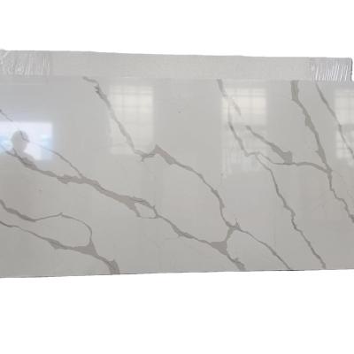 China Best Selling Modern Engineer Quartz Stone Artificial Quartz Slab Calacatta Quartz Surfaces for sale