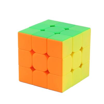 China Mini Yuxin 1553 5.55cm 70g Fluorescent Color Stickerless Frosted Magic Black Cube Speed ​​Sequence ABS Plastic Kylin 3 Custom Game for sale