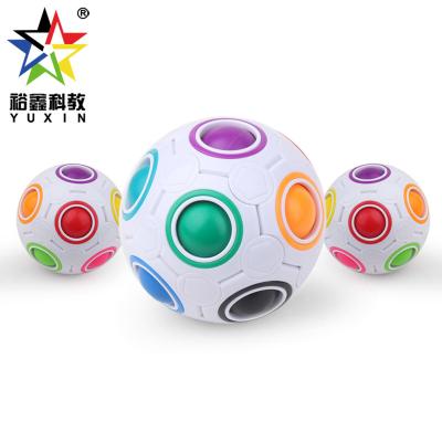 China Yuxin Magic Rainbow Ball 1545 Worry BLINKING Creative Relaxation Toy Magic Cube Toy For Kid Learning Educational Fidgety Person Toys Gifts for sale