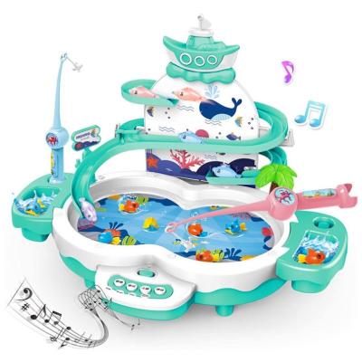 China Magnetic Educational Toys for Children Electronic Toy Fishing Set with Magnetic Pond for sale