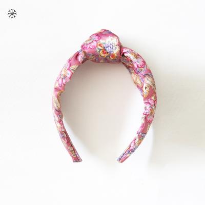 China Ethnic Hot Selling Soft Elastic Satin Product Headbands Silk Headbands for sale