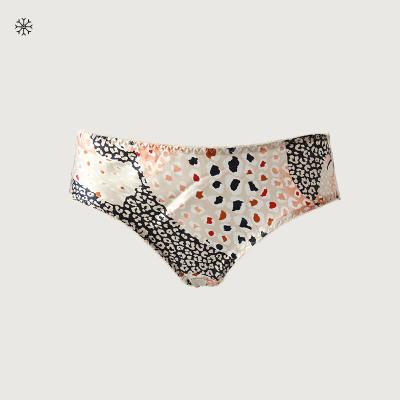 China Breathable Silk Seamless Underwear Custom Printed Women Seamless Panties for sale