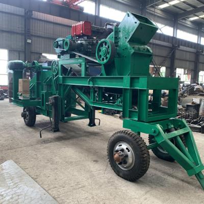 China Stone crushing green color hammer stone crushing plant on trailer set for sale