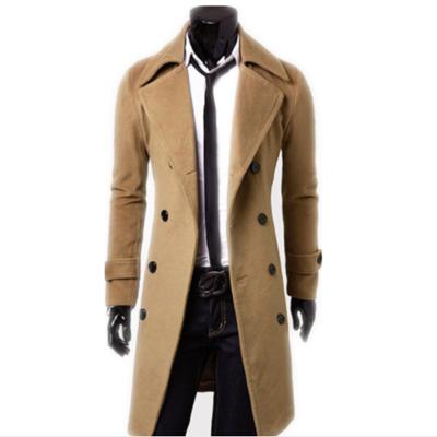 China Wholesale Men's Anti-Shrink 2022 New Products Long Style Plus Size Men's Winter Slim Ditch Oversized High Quality Fashionable Men's Overcoat for sale