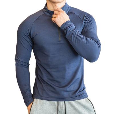 China 2022 QUICK DRY Men Plus Size Workout Suit Stretchy Customize High Quality Quick Dry Men's Long Sleeve Gym Wear Fitness Shirts Available for sale