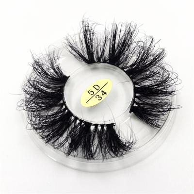 China Wholesale Custom Private Label 25mm Mink Lashes Lashes 3d Box Eyelash Long Natural Eyelash for sale