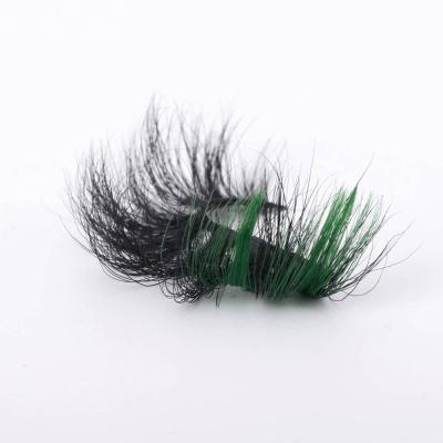 China Wholesale Dense Crisscross Private Label 25mm Mink False Eyelashes Eye Colored Tail By Full Strip Lashes Seller 8d False Eyelashes for sale