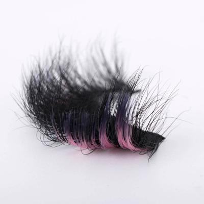 China Hot Selling 3d False Mink Eyelashes Thick Dense False Eyelashes False Eyelashes Colorful are hot stock in Europe and America for sale