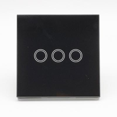 China Smart Home Customized Lamp Switch Touch 3 Strip Motorized Switch ES-WF8603 for sale