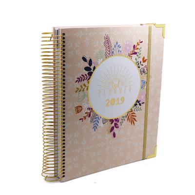 China 18 Month Planner Life Planner Hardcover Book Paper Spiral Notebook for sale