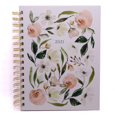 China 2022 Spiral Weekly Daily Planner and Planner Notebook Colorful Custom Printing A5 Agenda for sale