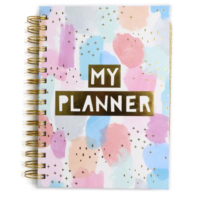 China Other Free Sample Custom Hardcover Spiral Journals Planner Diary Notebook Agenda with Dividers Pocket Printing for sale