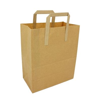 China Recyclable Custom Paper Bag Recycled Brown Paper Bag With Printed Logo for sale