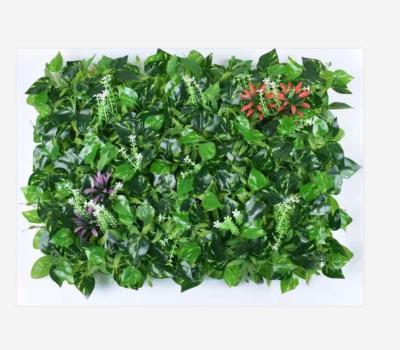 China Products Recommended Artificial Wall Easily Assembled December Green Grass Artificial Wall Art Plant Wall Flower Garden for sale