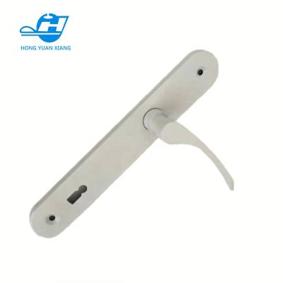 China Traditional Wooden Door Lever Handle White Painted Aluminum White Color for sale