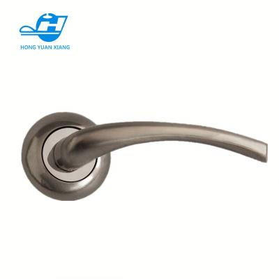 China Good traditional nickel stain alu finish handle with high quality door lock for sale