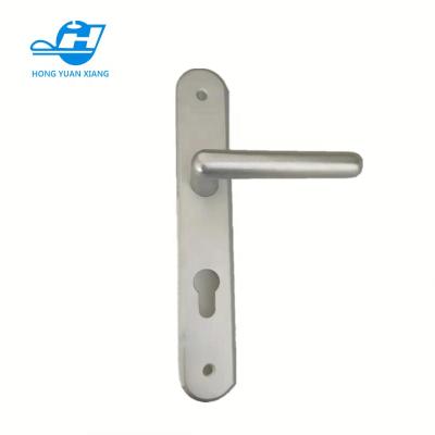 China Traditional Die Casting Aluminum Sliver Color Handle With Long Plate Oxidation Handle for sale