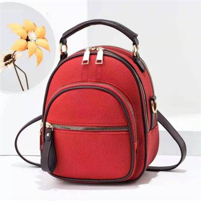 China Waterproof hot selling 2021 fashion women backpack leather school backpack bag for girl for sale