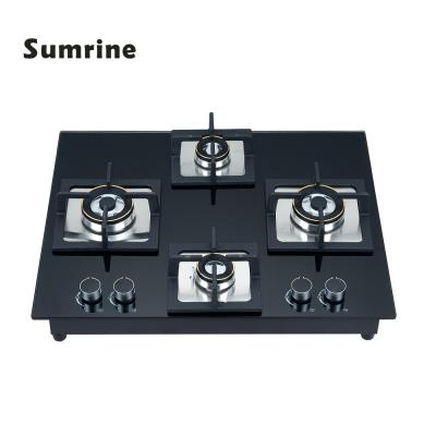 China Easy clean gas cooker four burner in the kitchen gas cooker four burner in the kitchen mode comercial gas cooker for sale